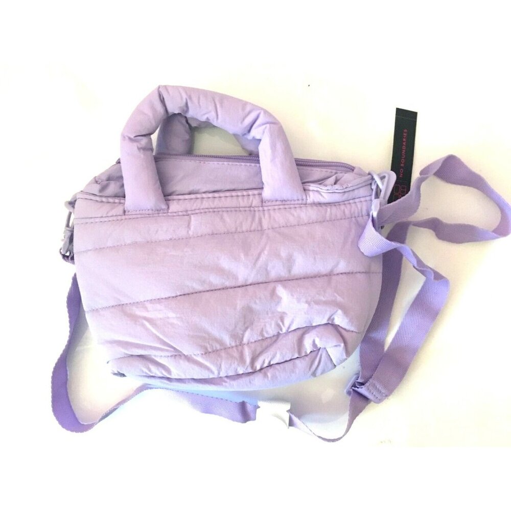 Lilac Nylon Cross Body Bag Purse No Boundaries SC030